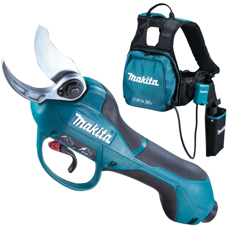 Makita - Sécateur 2 x 18 V, 2 Batteries 18v 5ah et Chargeur, dup361pt2