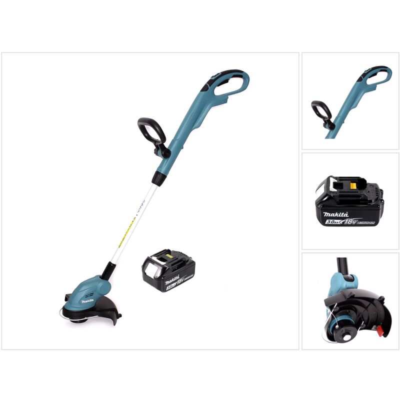 

Makita DUR 181 Cortacésped a batería para bordes 18V + 1x Batería BL 1830 3,0 Ah - Sin cargador incluido