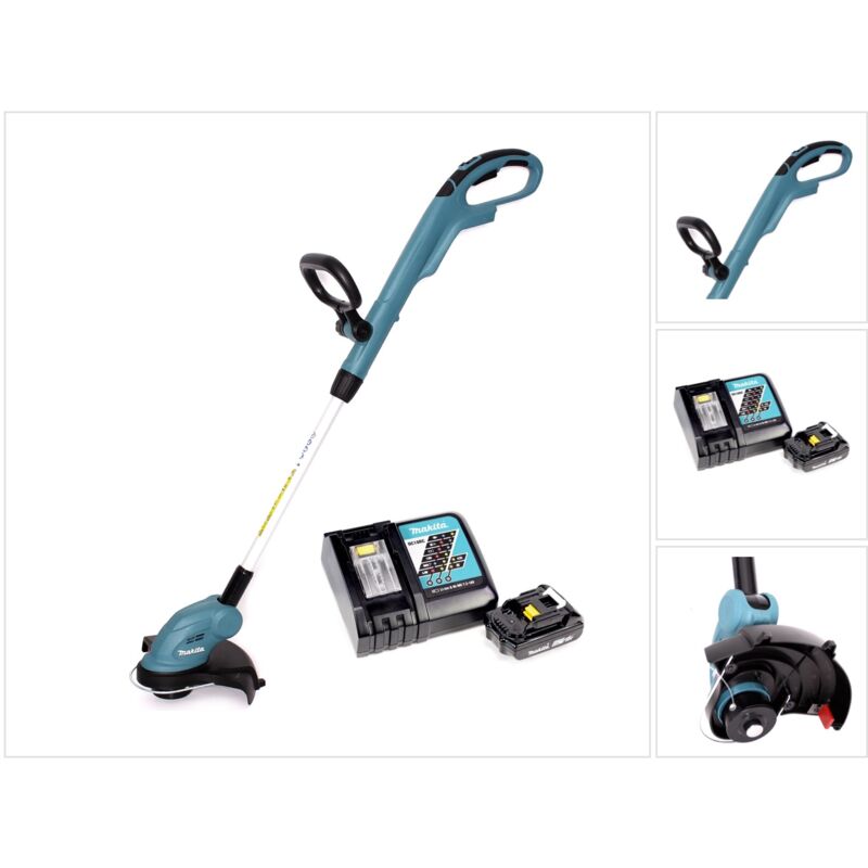 Dur 181 RY1 Coupe-gazon sans fil 18 v 260 mm + 1x Batterie 2.0 Ah + Chargeur - Makita
