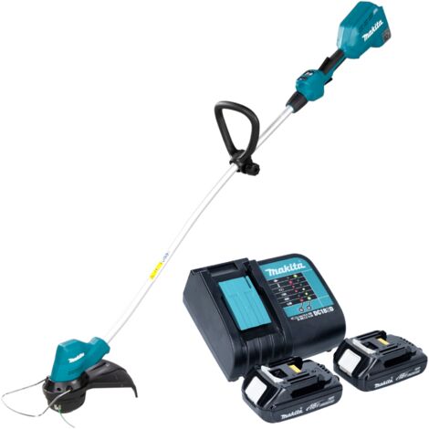 Makita DUR 189 SY2 Coupe-bordures sans fil 18 V 300 mm Brushless + 2x batterie 1,5 Ah + chargeur