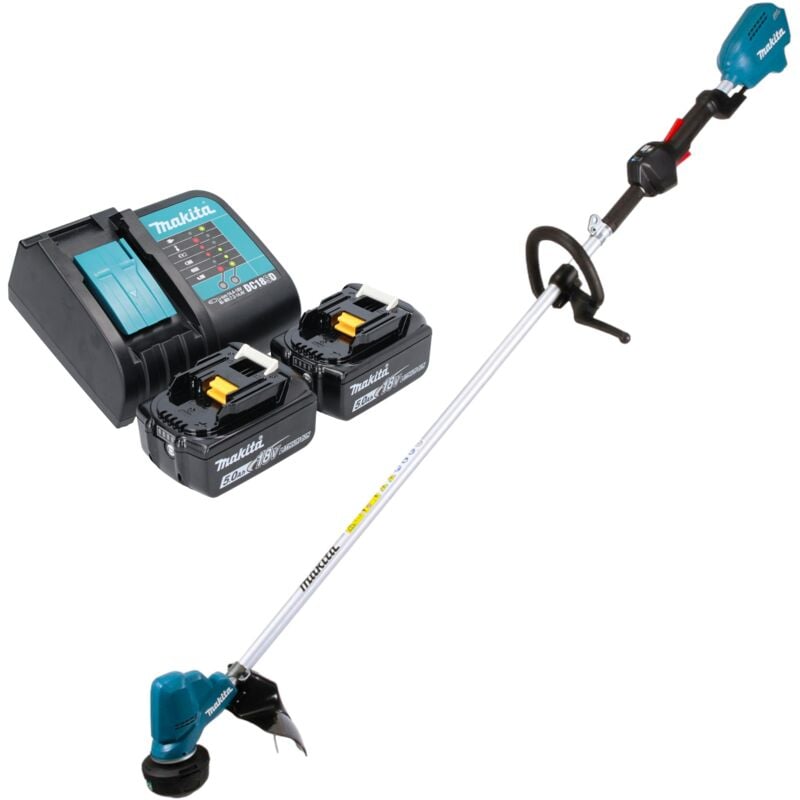 Makita DUR 190 LST2X3 Coupe-bordures sans fil 18 V 300 mm Brushless + 2x batterie 5,0 Ah + chargeur