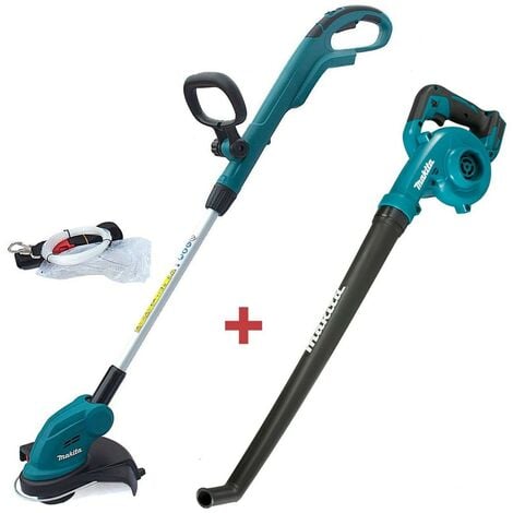 Makita DUR181Z LXT 18v LXT Cordless Grass Line Trimmer Strimmer + DUB186Z Blower