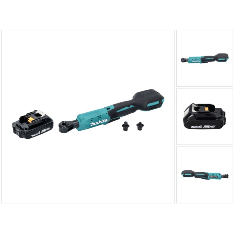 Dwr 180 A1 Visseuse à cliquet sans fil 18 v 47,5 Nm 1/4'' 3/8'' + 1x batterie 2,0 Ah - sans chargeur - Makita