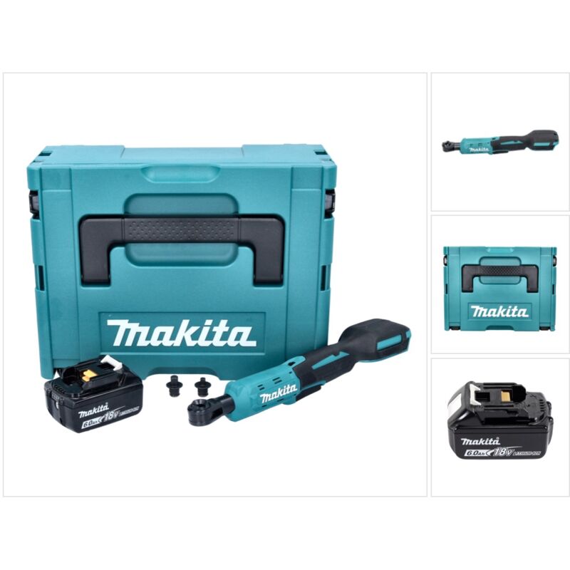 Makita DWR 180 G1J Visseuse à cliquet sans fil 18 V 47 5 Nm 14'' 38'' + 1x batterie 6 0 Ah + Makpac sans chargeur - vue 2