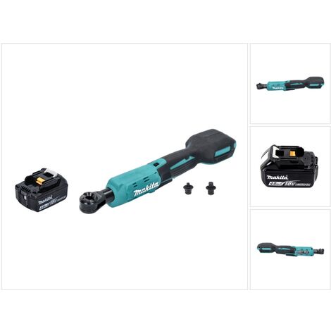 Makita DWR 180 M1 Akku Ratschenschrauber 18 V 47,5 Nm 1/4" 3/8" + 1x Akku 4,0 Ah - ohne Ladegerät