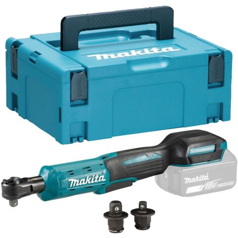 Makita DWR180Z 18v LXT Ratchet Wrench 1/4"" Or 3/8"" Square Drive Bare + Makpac