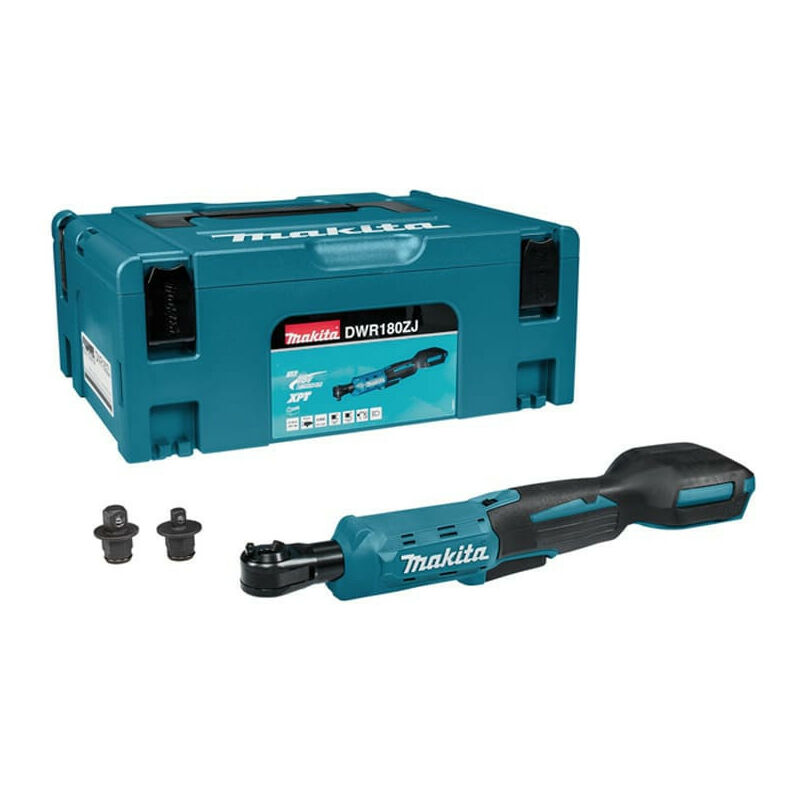 Clé à cliquet 18 v Li-Ion 3/8' 1/4' 47,5 Nm (Produit seul) en makpac Makita DWR180ZJ