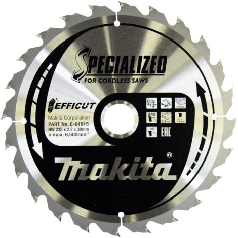 Makita  E-01915 Kreissägeblatt 235 x 30 x 2.2 mm Zähneanzahl: 24 1 St.