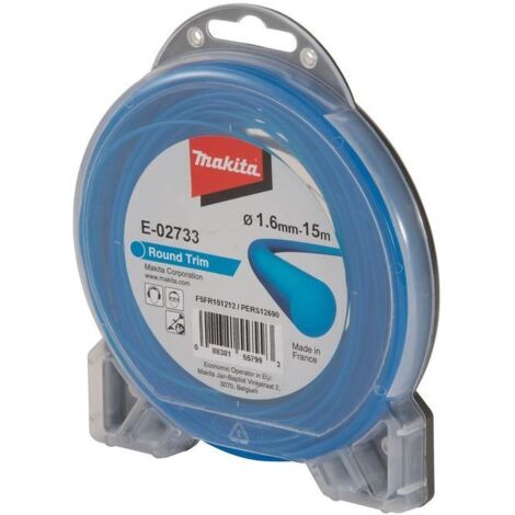 Makita E-02733 Filo Tondo Decespugliatore Tagliabordi 1,6mm x15m