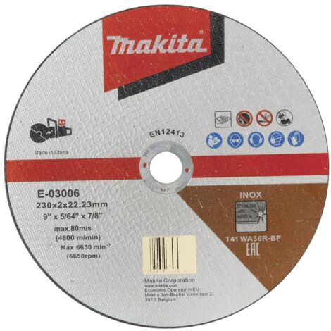 Makita E-03006 Disco di taglio dritto 230 mm 1 pz. Metallo