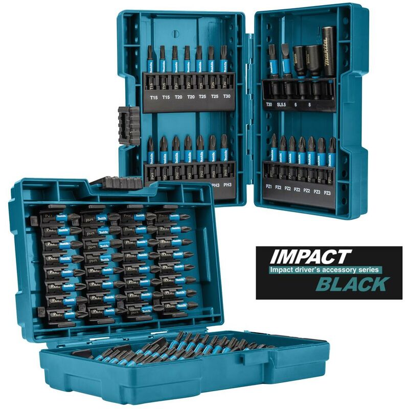 Makita E-03109 90 Piece Black Impact Torsion Screwdriver Bit Set High Durability