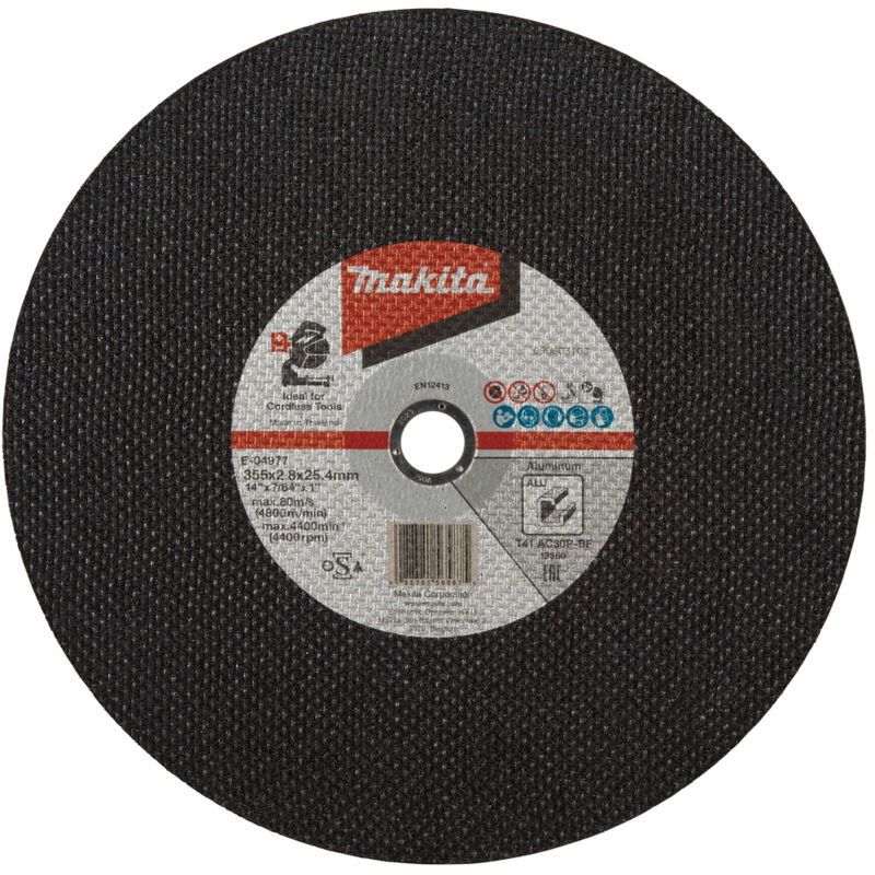 MAKITA E-04977-5 Disco abrasivo 355x28x254mm Alluminio (5 pz)