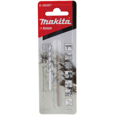 MAKITA E-06367 HM Ziegelbohrer 4x70 mm