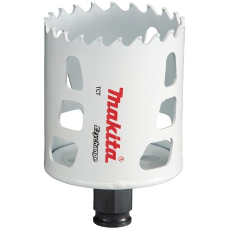 Makita E-06747 Sega Ezychange de Corona 60 mm, 1 pezzo, design Ezychange, ideale per legno, plastica e metallo, tagli veloci e precisi, compatibilecon gli utensili elettrici standard.