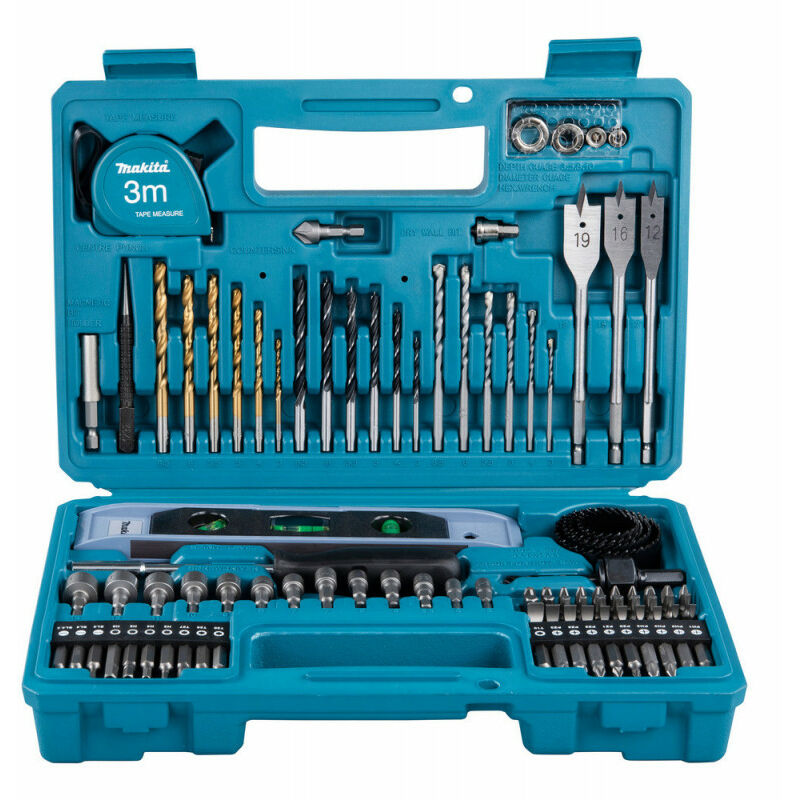 Jeu perçage vissage 102 pièces en coffret Makita E 10730