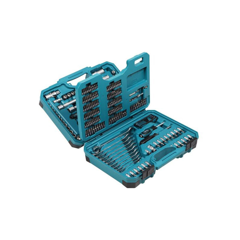 E-10883 221 Piece General Maintenance Kit Spanner Socket Screwdriver Set - Makita
