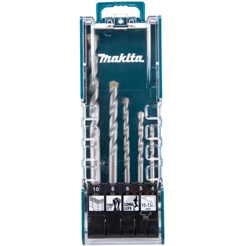 Set di punte per muratura Makita per calcestruzzo/pietra - 5 pezzi