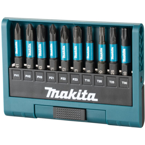 Makita E-12011 Set di 10 Punte Impact Black