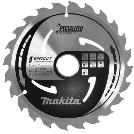Makita  E-12239 Kreissägeblatt 185 x 30 x 1.5 mm Zähneanzahl: 24 1 St.