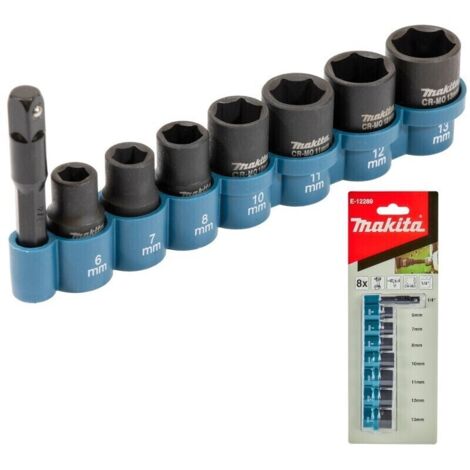 MAKITA E-12289 (8pc) 1/4" Impact socket set