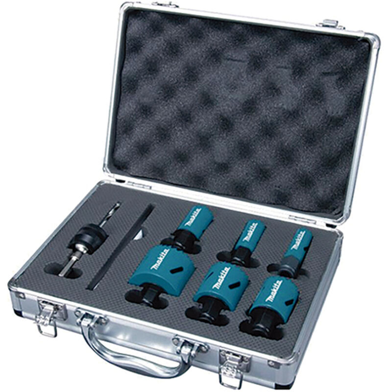 Makita E-12310 Kit seghe a tazza 8 parti 16 mm, 20 mm, 25 mm, 32 mm, 40 mm, 51 mm 1 KIT