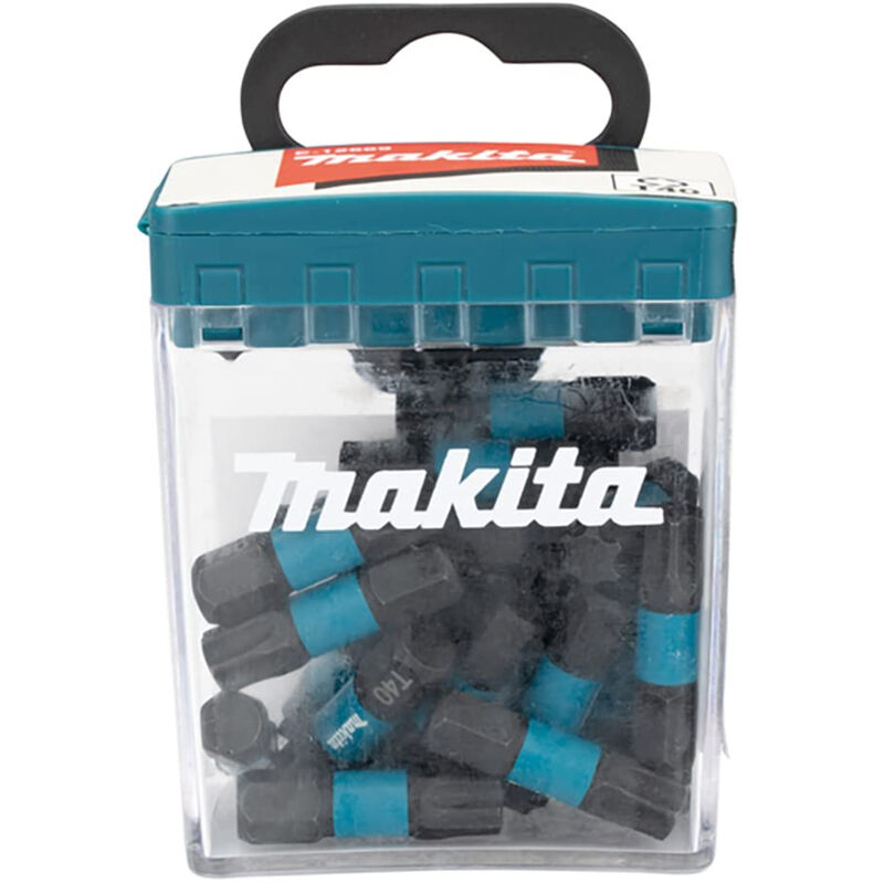 Makita - E-12669 Impact Black T40-25 Poignée en forme de c de c 25 pièces