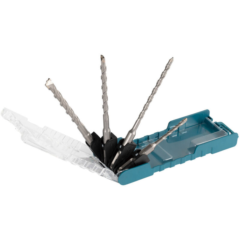 E-13596-12 Set de brocas T.C.T, para SDS-PLUS, 4 x 12 pcs