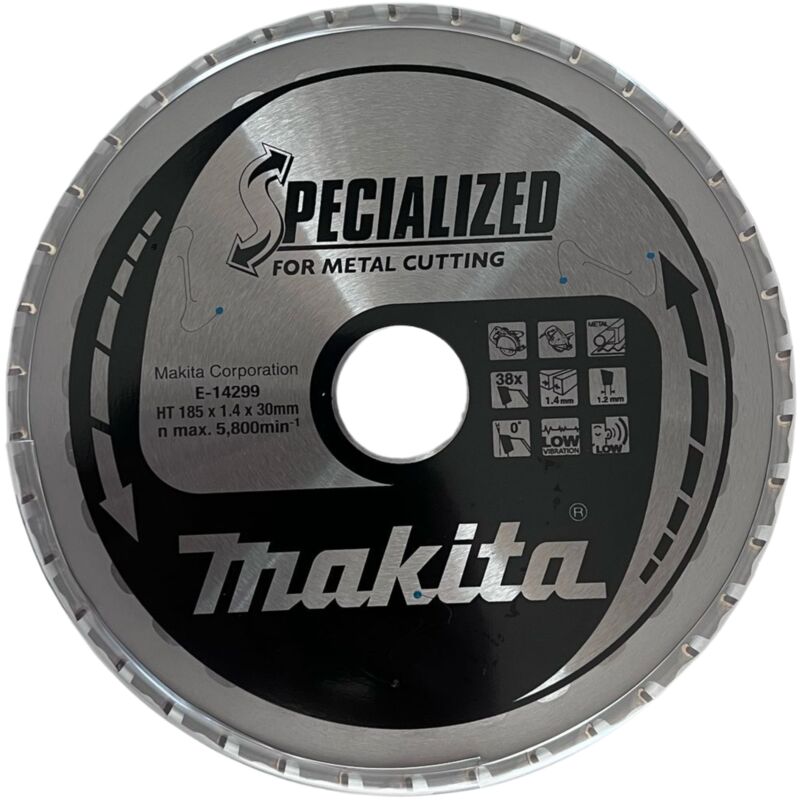 Image of Makita - E-14299 Kreissägeblatt 185 x 30 mm, 38T tct 38T Metall