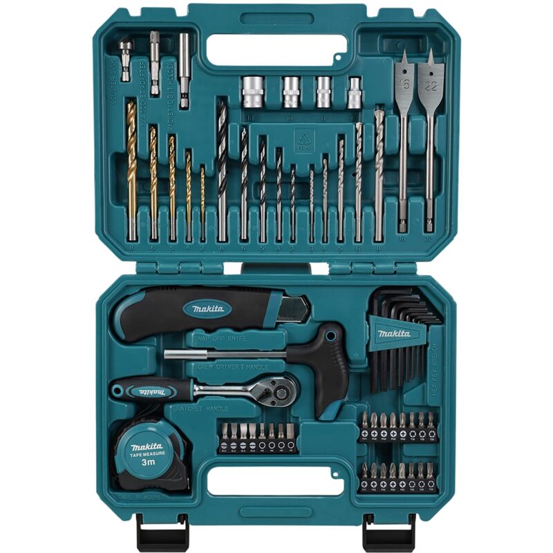 Set d'outils Makita 60 pièces en mallette E-15095