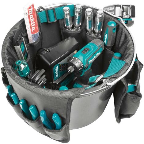 Makita E-15497 Tool Bucket Tote Bag Toolbag Fixings Bag Organiser Strap System