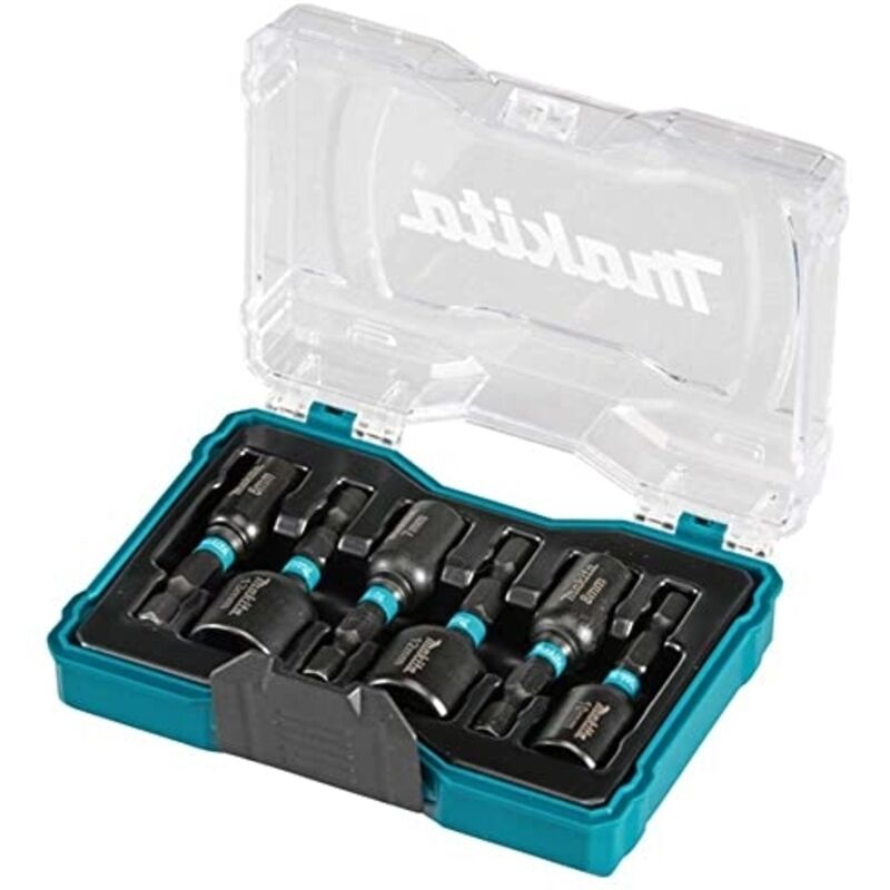 Makita - Coffret 6 douilles à queue Impact black E-15768