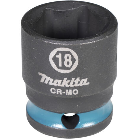 Makita E-15992 Steckschlüssel 3/8&quot SW18 Impact Black kurz