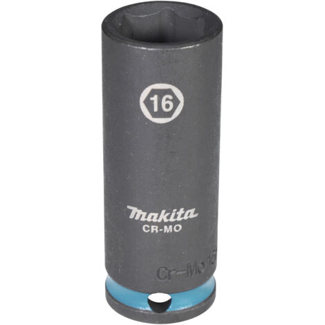 Makita E-16330 Steckschlüssel 3/8&quot SW16 Impact Black lang