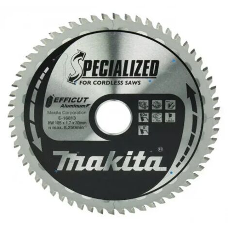 Makita E-16813 Efficut TCT lame de scie circulaire 185x30 mm pour aluminium