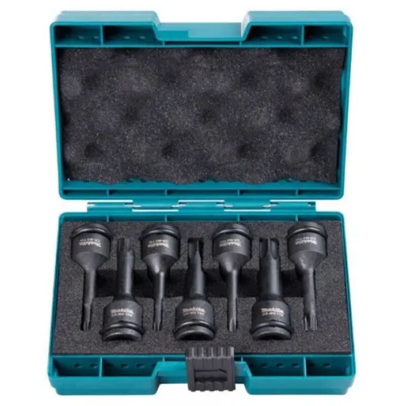 E-23628 Set di chiavi Torx Impact Black 1/2' quadro 7 Pz. - Makita