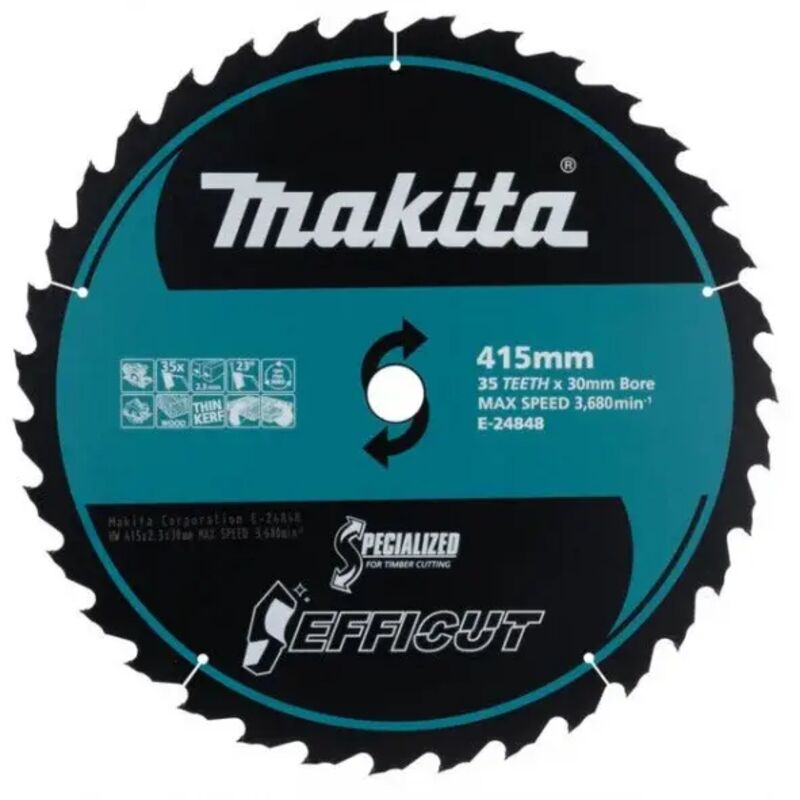 Makita - E-24848 Lama Efficut per seghe circolari 415x30 mm per legno