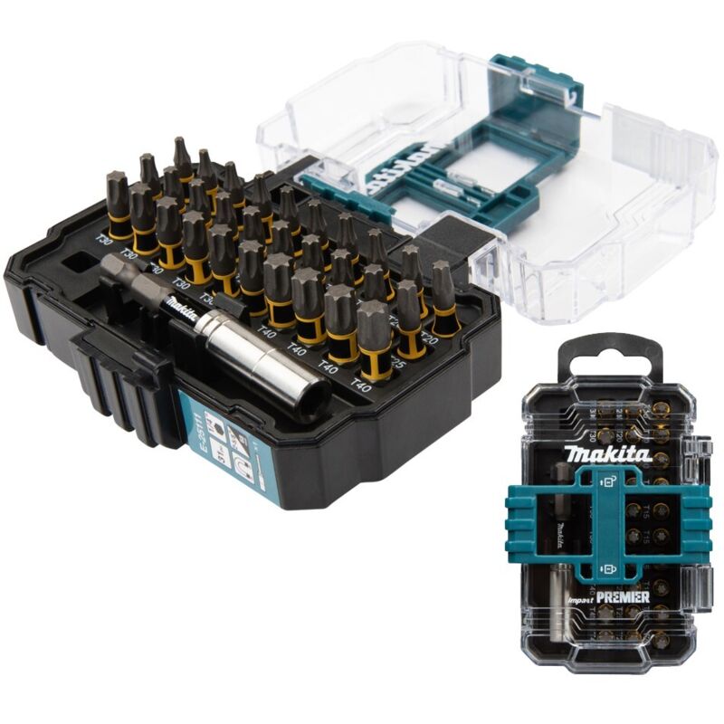 Makita E-25111 31 Piece Impact Premier Torsion TORX Bit Set Impact Driver + Case
