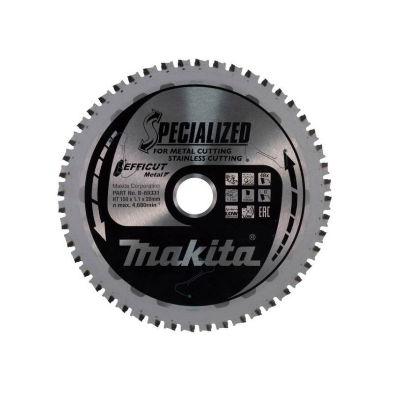 Image of Makita B-69331 Efficut Lama per troncatrice 150x20 mm per metallo