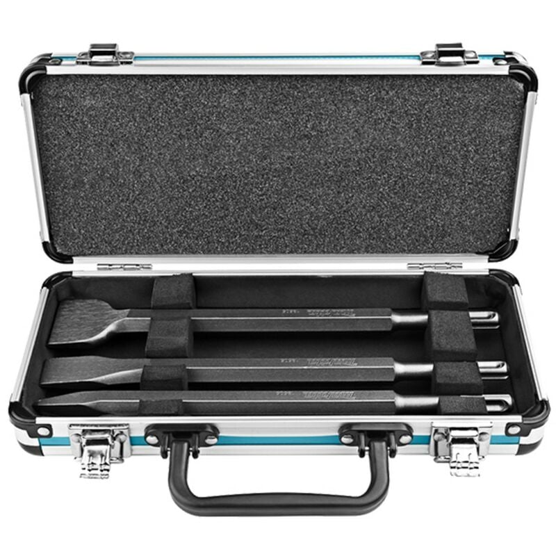 Coffret 1 pointe, 1 burin, 1 burin large SDS-PLUS - Makita D-42357