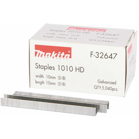 Makita F-32647 Staple 10mm x 10mm 5040pcs Staple for DST221Z, T221/BTS220/BTS221