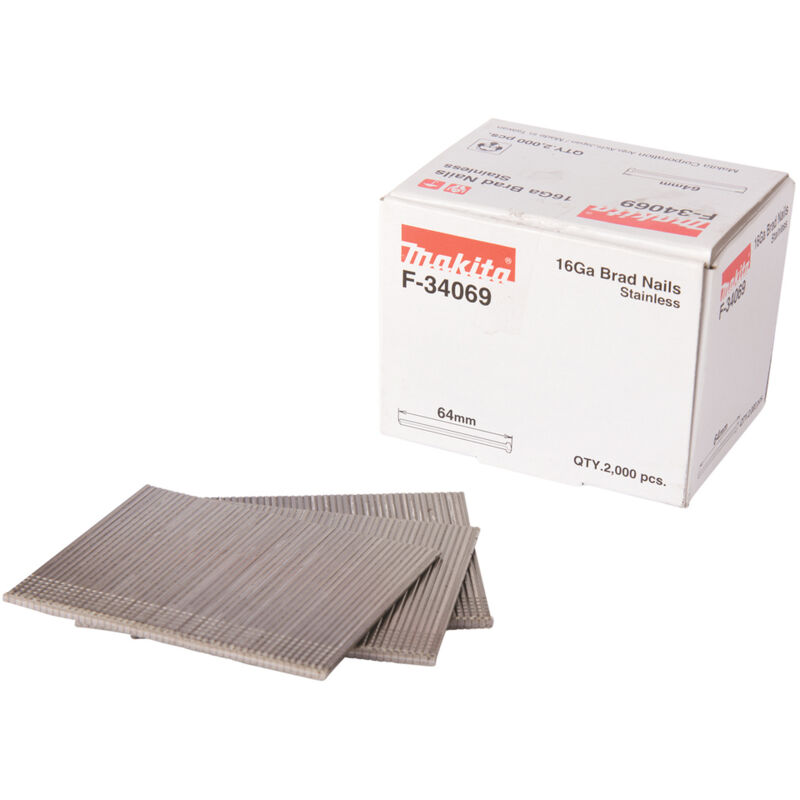 Makita - CLOU64mm(2000)16GA inox GF600 F34069