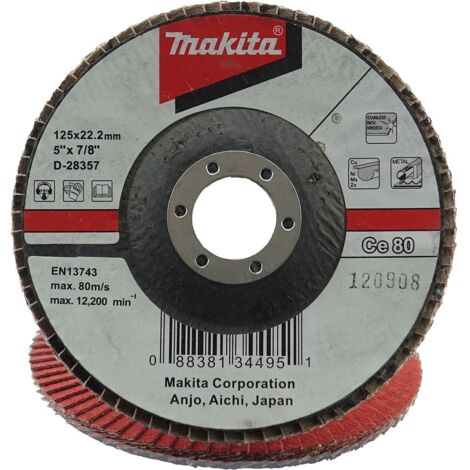 Makita Fächerscheibe Ø 125 mm CE80 abgewinkelt D-28357
