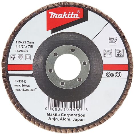 Makita Fächerschleifscheibe 115 mm, 80