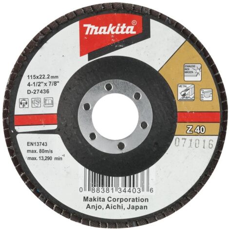 Makita Fächerschleifscheibe 115 mm, Z40