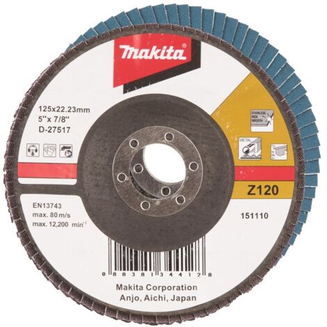 Makita Fächerschleifscheibe 125 mm, Z120