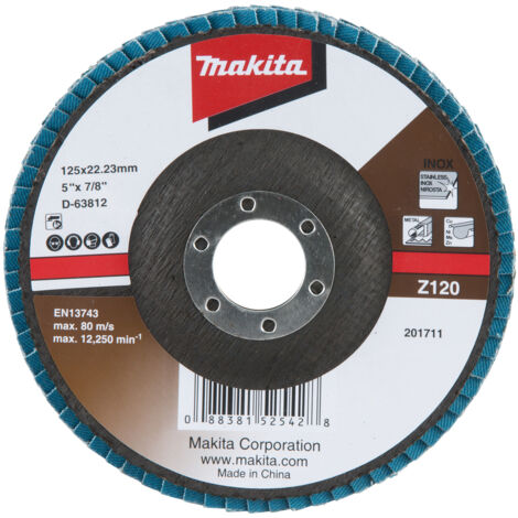 Makita Fächerschleifscheibe 125 mm Z120 - D-63812