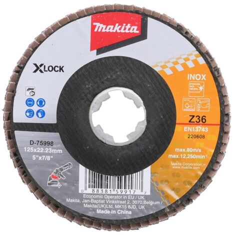 Makita Fächerschleifscheibe 125 mm Z36 - D-75998