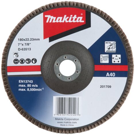 Makita Fächerschleifscheibe 180 mm A40 - D-63513