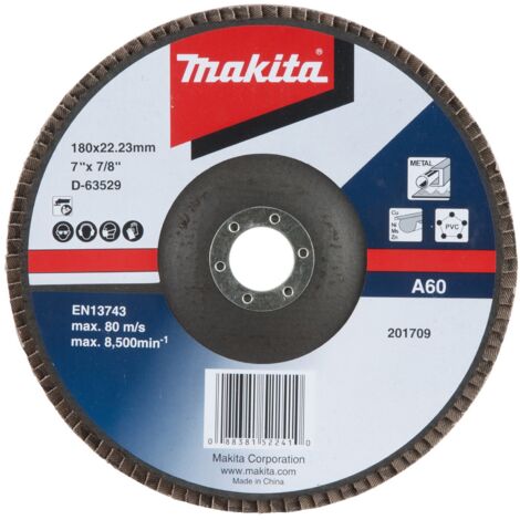Makita Fächerschleifscheibe 180 mm A60 - D-63529