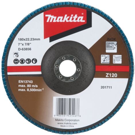 Makita Fächerschleifscheibe 180 mm Z120 - D-63856